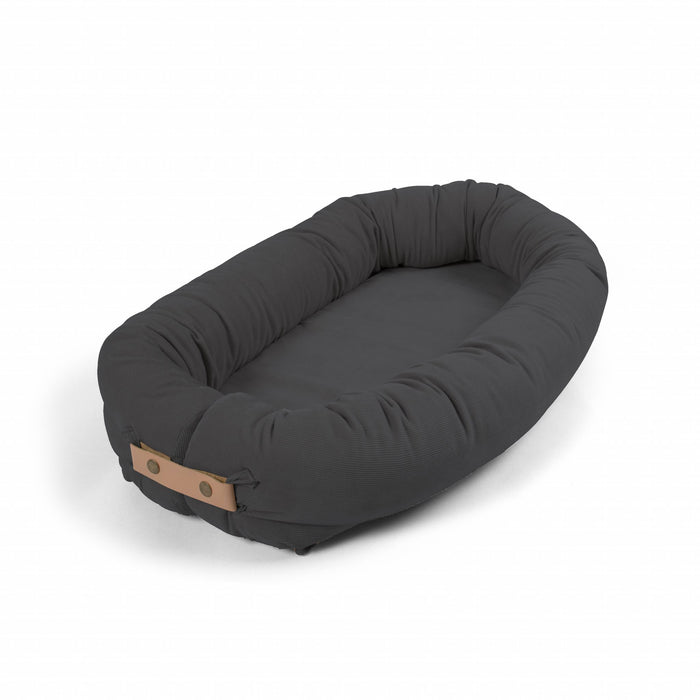 Babynest, sammet - Stone Grey