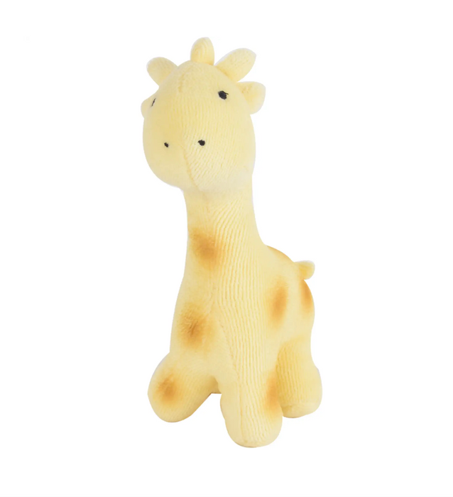 Bitande djur i textil, giraff