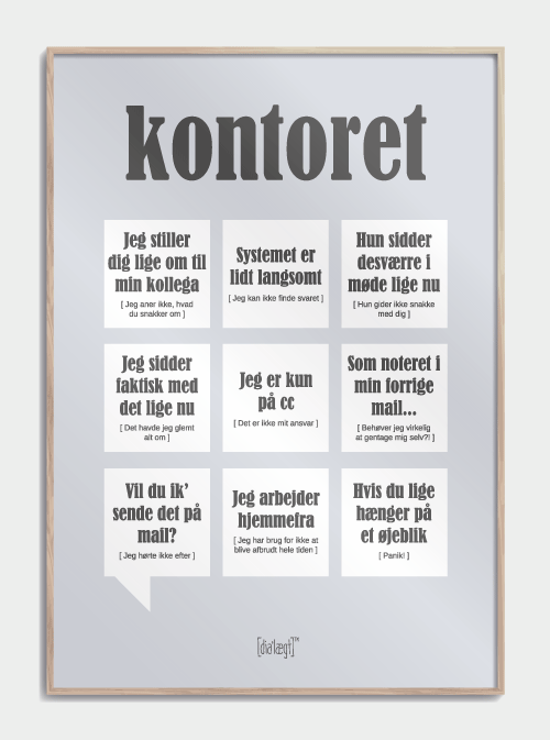 Kontoret affisch, M (50x70, B2)